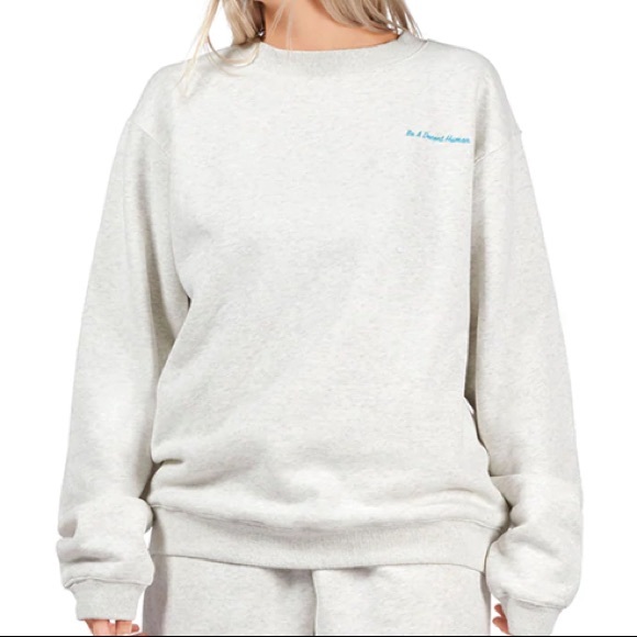 barstool sport Sweaters - Barstool Sport BE A DECENT HUMAN EMBROIDERED CREWNECK Women’s Large NWT